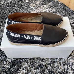 Givenchy espadrilles, worn but in great condition. Scratch on right toe box.